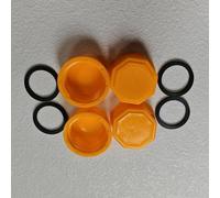 Risveglio Leak Proof 5 Gallon Fuel for Tank Lids 8 Pack, Coarse Thread for Plastic Gas Cap Portable Containers, Yellow
