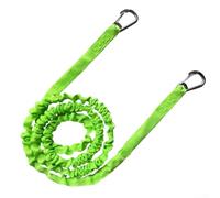 Risveglio Marine Bungee Dock Line 3FT to 5FT with 304 Stainless Steel Hooks, Stretchy Boat Mooring Rope for Kayaks PWCs Canoes Anchoring and Tethering(green)