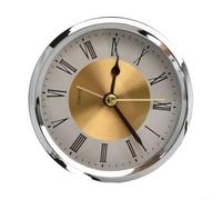 Risveglio Metal ABS Quartz Clock Mechanism 89mm Accurate Timekeeping(Silver 89mm)