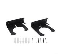 Risveglio Metal Garden Sprayer Stand Wall Mount, 16.8cm Tool Rack Organizer for Pump Sprayers Hoses, Black(2pcs)