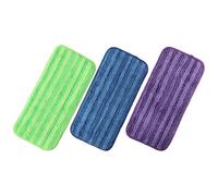 Risveglio Microfiber Mop Pads for Swiffer WetJet, Reusable Washable Refills Kitchen Grease and Pet Hair, 11.8x5.5 Inch, 3 Pack