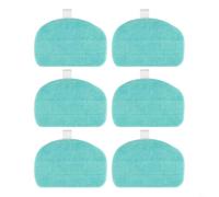 Risveglio Microfiber Replacement Pads for Leifheit for CleanTenso Power 2.0 for Steam Cleaner Model 11940, 31.5x19.2cm Washable Mop Heads for Hard Floors(6 PACK)