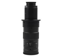 Risveglio Microscope -Mount Zoom Lens 6.5:1 Ratio 10X-120X Display Magnification Manual for Focus Scientific Industrial Observation