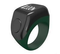 Risveglio Muslim Tasbih for Ring with for OLED Display, Vibration, Rechargeable 50mAh, ABS, Compatible with for iPhone and Phones(Green)