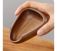 Risveglio Natural Walnut Wood Dosing Cup Coffee Beans, Ergonomic Espresso Accessory with Tapered Spout Tea and Nuts