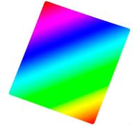 Risveglio Optical Diffraction Grating 36x38mm for Teaching Spectroscopy, 50-600 Lines Transmission Grating PET(300 lines)