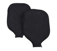 Risveglio Pickleball Racket Sleeve 2 Pack, Neoprene Paddle Covers Storage Bag, Moisture Proof for Protection Standard Paddles, Black