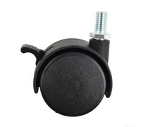 Risveglio Plastic Office Chair Replacement Wheel M8 Thread | M8 threaded stem, 40x30mm size, 50kg load capacity, duty plastic, core