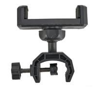 Risveglio Plastic Phone Mount for Microphone Stand 20mm | 360 degree rotation, vertical or horizontal view, perfect for reading lyrics, music scores, live streaming