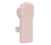 Risveglio Protective Case for Osmo Pocket 3 with Filter Storage Box, Shockproof Silicone Cover with Magnetic Suction, for Compact Travel Carry Case(pink)