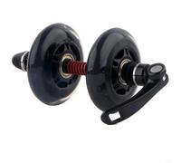 Risveglio PU Quick Release Wheel Roller for Bicycle Front Fork, Aluminium Alloy Build, Suitable Mountain and Road Bikes, Black(black)