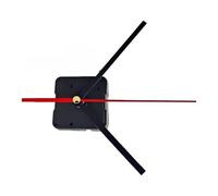 Risveglio Quiet Quartz Clock Movement Set with Hour Minute Second Hands | Silent Quartz Clock Movement Kit with for Hands DIY Wall Clock Repair Black for Red