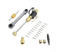 Risveglio Refrigeration Valve Core Extractor Installer with Ratchet Wrench for Mini Split for Service - Dual Size Metal Tool