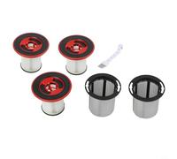 Risveglio Replacement Filter, Stainless Steel Pre Filter Microfleece Main Filter Set with Cleaning Brush for Bosch Unlimited Series 7 Cordless Vacuum BKS711XXL BBS711W(B)