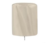 Risveglio Round Patio Bar Table Cover, 210D Oxford Waterproof Furniture Protector with Drawstring, 52x58cm for Small Outdoor Coffee Cocktail Tables, Beige(Beige)