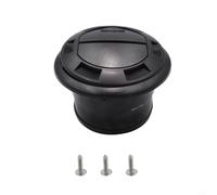 Risveglio Round RV Air Conditioning Vent, ABS Adjustable Black Outlet
