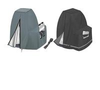Risveglio Sand Filter Pump Cover for INTEX 12-16 Inch, 420D Oxford Waterproof Pool Equipment Protector with Access and Buckle, 25.9x24.4x28.3 Inch, Gray
