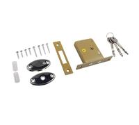 Risveglio Security for Door Lock Anti Theft with Key Double Rod Pipe Well, Invisible Concealed Design Sliding Secret Passage Doors, Copper Iron Construction