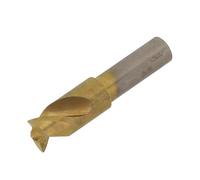 Risveglio Silver HSS Cobalt Spot Weld Drill 65mm 8mm 10mm Countersink Bit Metal Sheets Flat Shank Anti-Slip Centering Nib 45mm