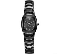 Risveglio Silver Tone Square for dial Watch Ladies Alloy Strap Elegant | Stylish square for dial, sparkling rhinestone accents, precise quartz movement, lightweight alloy case, chic fashion look