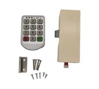 Risveglio Smart Electric Keypad Lock, Digital Code Cabinet Locker with Dual Password System, Zinc Alloy Keyless Entry for Gym Golf Bathroom Storage, Silver(Alloy A)