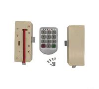 Risveglio Smart Electric Keypad Lock, Digital Code Cabinet Locker with Dual Password System, Zinc Alloy Keyless Entry for Gym Golf Bathroom Storage, Silver(ABS B)