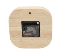 Risveglio Solid Walnut Bedside Clock Non-Ticking Mechanism | Silent sweep movement, for zero ticking noise, for ideal for light sleepers, black walnut finish, square design