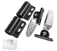 Risveglio sourcingmap 1 Pair 8mm Aluminum Aolly Motorcycle Footrest Footpeg Cycling Black(D)