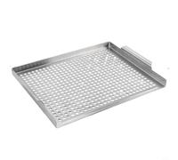 Risveglio Stainless Steel BBQ Griddle Plate,Multi-Function Grill Accessories for Gas and Grills, Rectangular Flat Top Grill for Scallops and Vegetables, Outdoor Cooking Equipment for Garden Camping
