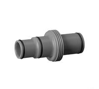 Risveglio T-Style Pool Hose Adapter, for 38mm and 32mm Hoses, for Intex Sand Filter Pumps, Grey Connector Set with Installation Clamps(A)