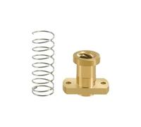 Risveglio T8 Brass Anti-Backlash Nut Set 8mm Threaded Rod, Spring Loaded Screw Nut for CR10, for Ender 3, for Ender 3S, for Ender 3 for Pro Printers