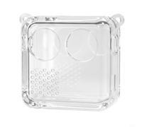 Risveglio Transparent Protective Case for Mini Audio Player, Shockproof Polycarbonate Cover with Dual-Ear Mount, Anti-Drop & Splash-Resistant Kids Gear