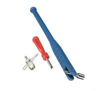 Risveglio Tyre Valve Repair Set with Puller Core Remover Car Motorbike for | Tyre Valve Stem Puller & Core Remover Tool Kit for Cars, Motorcycles, Trucks - 3-in-1 Plastic-Metal Repair