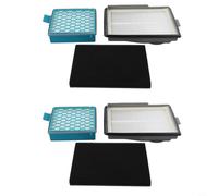 Risveglio Vacuum Cleaner Hepa Filter, Replacement for Miele Boost CX1 Blizzard, Compatible with Part 11639240 SF HY60, Washable Filters for Pet Hair(2 Sets)