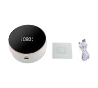 Risveglio Wall Mount Automatic Soap Dispenser 300ML Touchless Foam Pump with Temperature Power Display Adjustable Bathroom
