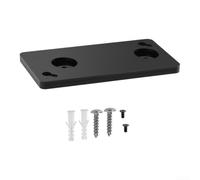 Risveglio Wall Mount Storage Holder for Dell DU22 Acrylic Clear Wall Mount | Fits for dell DU22 , under desk install, space saving, black acrylic finish, 16.6x7.6cm size