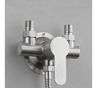 Risveglio Wall Mounted Shower Mixer, 304 for Stainless Steel Hot Cold Water Control Valve, G1/2 Interface with Wide Metal Handle, Lifting Type