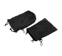 Risveglio Waterproof Carrying Bag with for Soft Lining Flip, Lightweight Drawstring Storage Case Remote Controller and Accessories, Black(Remote +Body Pouch)
