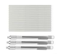 Risveglio Welding Soapstone Holder Set with Threaded for Ring, Steel Marking Pen Cutting and Manufacturing, 3 Pens 15 Cores(3 pieces + 15 core)
