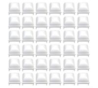 Risveglio White PP Pool Fence Post Covers for 1.5 Inch Square Posts, Above Ground Pool Cap for Kayak JW Esther Williams, 6 Pcs(36pcs)