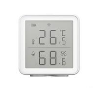 Risveglio WiFi Indoor Temperature and Humidity Meter Compatible with for Tuya Automatic Climate Adjustment, Fireproof Materials, Wall or Table Placement