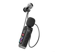 Risveglio Wireless Clip-on Earphones 5.4 with TF Card Support, MP3/WAV Player Headset featuring Monitor Mode and Mic for harmonyos Workout Gaming Black(Black)