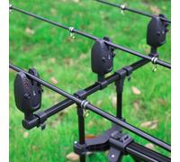 Risveglio Wireless Digital Carp Fishing Bite Alarm Set with 1 Receiver, LED Flash Sound, Rainproof, Adjustable Sensitivity Sea Rods (Batteries Not Included)