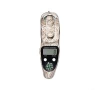 Risveglio Wood Grain LCD Digital Electronic Hand Counter Portable Bead Counter Meditation, Prayer, Mindfulness, Random Wood Color(White Births)