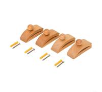 Risveglio Wooden Quilt Hangers Elegant Wall Display, Sturdy Rustic Tapestry Clips with Space-Saving Design, Log Color, Set of 4(Wooden clips)