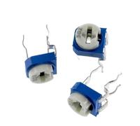 RISWEKFW 10Pcs 100-1MOhm Blue&White Variable Horizontal Adjustable Variable Trimmer Resistor RM065 Rm-065 Potentiometer Assortment Kit(Brown)