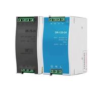 RISWEKFW 1pcs 75W 120W DIN Rail Switching Power Supply 5V 12V 24V 48V AC/DC Single Output Industrial DR-75 DR-120-5/12/15/24/48(48V,75W)