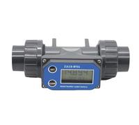 RISWEKFW Electronic Digital Flow Meter PVC Battery Powered High Flow Water Meter for Agricultural Irrigation and Sewage Pipe(KS40-1200-420A D8M2T001)