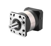 RISWEKFW Planetary Gearbox Reducer 19mm/22mm/24mm Input 110mm 130mm Flange Reducer Step-down gearbox for 1KW-3KW Servo Motor(HS35R10245172.1024. 10mm.,Ratio 100 to1)