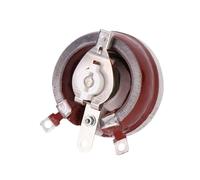 RISWEKFW Power Rheostat Rotary Variable Wirewound Resistor Bc1-25W50W100W150W Brown Disc-Shaped Adjustable Resistor Sliding Rheostat 50Ohm 800Ohm 4.7Kohm Max 5K Ohm(100 Watts,Max 5 Ohms)